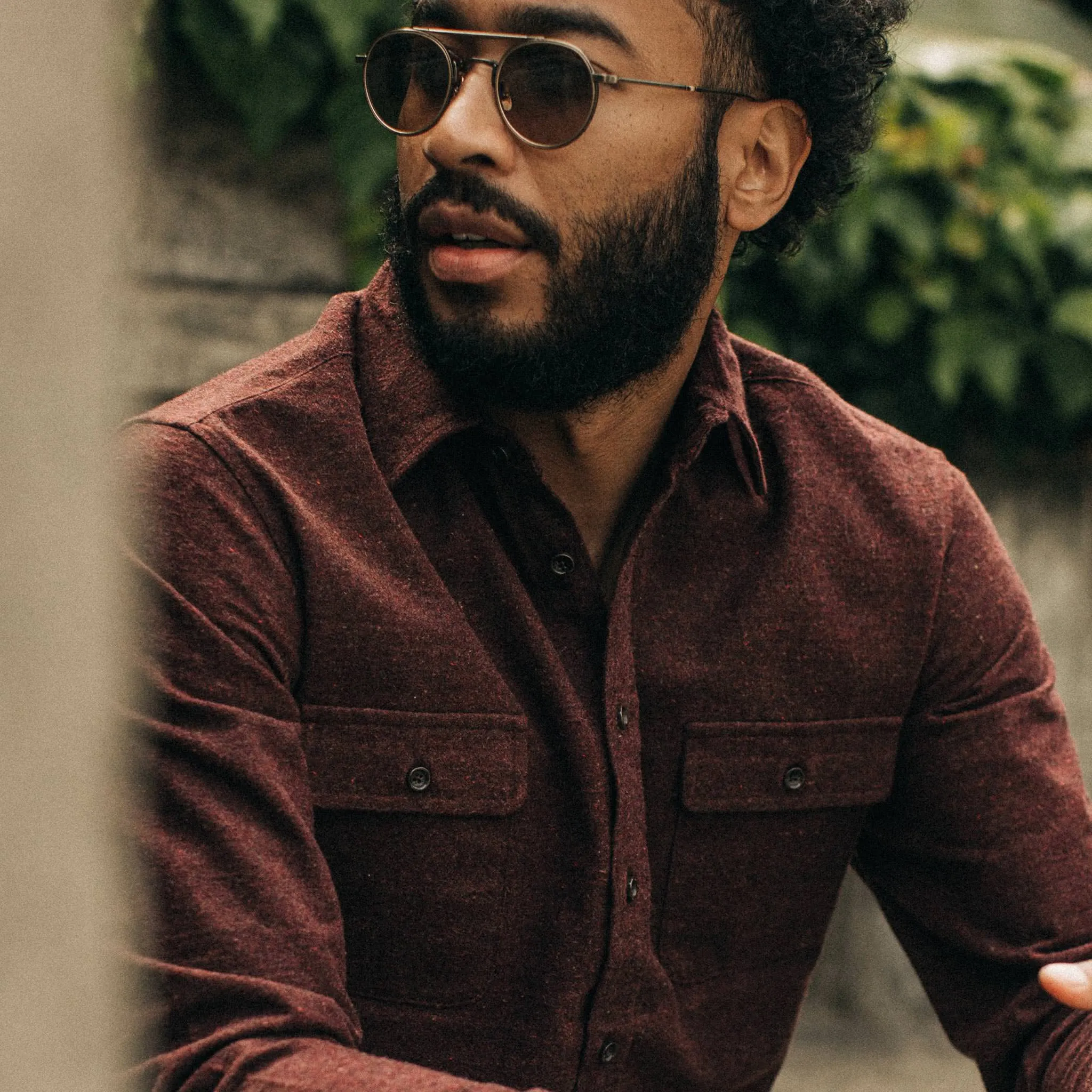 The Yosemite Shirt in Nutmeg Donegal sold by Taylor Stitch product image thumbnail 4