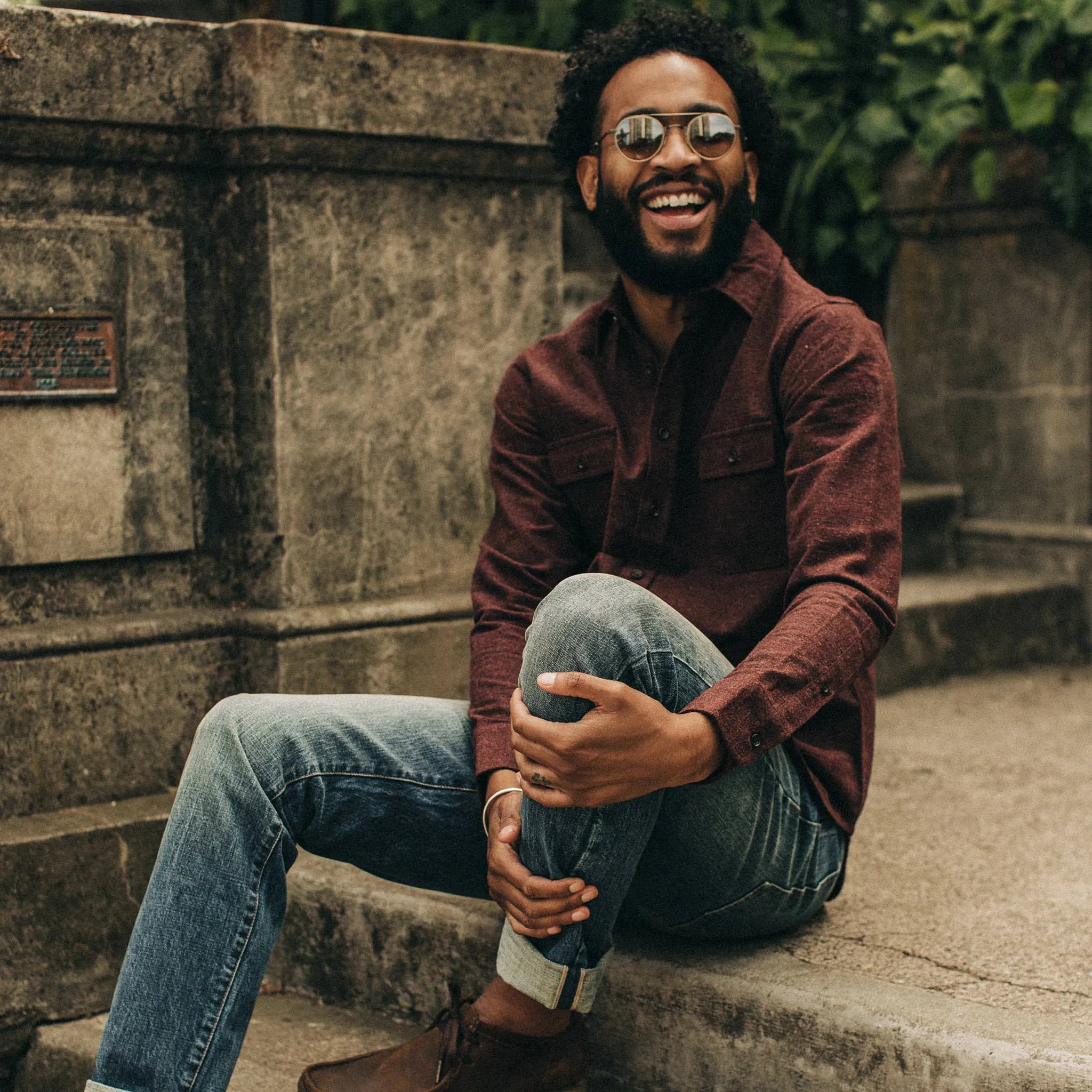 The Yosemite Shirt in Nutmeg Donegal sold by Taylor Stitch product image thumbnail 5