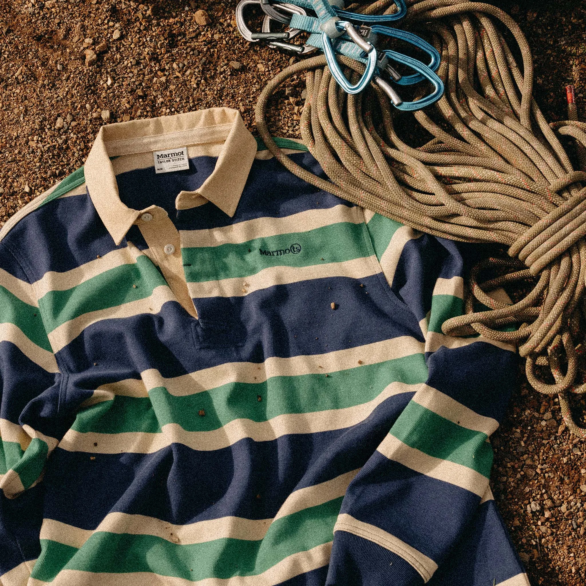 The Rugby Shirt in Navy Stripe sold by Taylor Stitch product image thumbnail 5