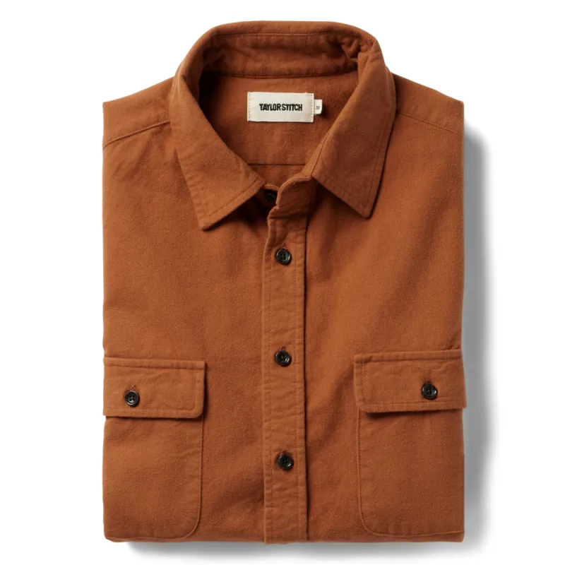 The Yosemite Shirt in Copper sold by Taylor Stitch