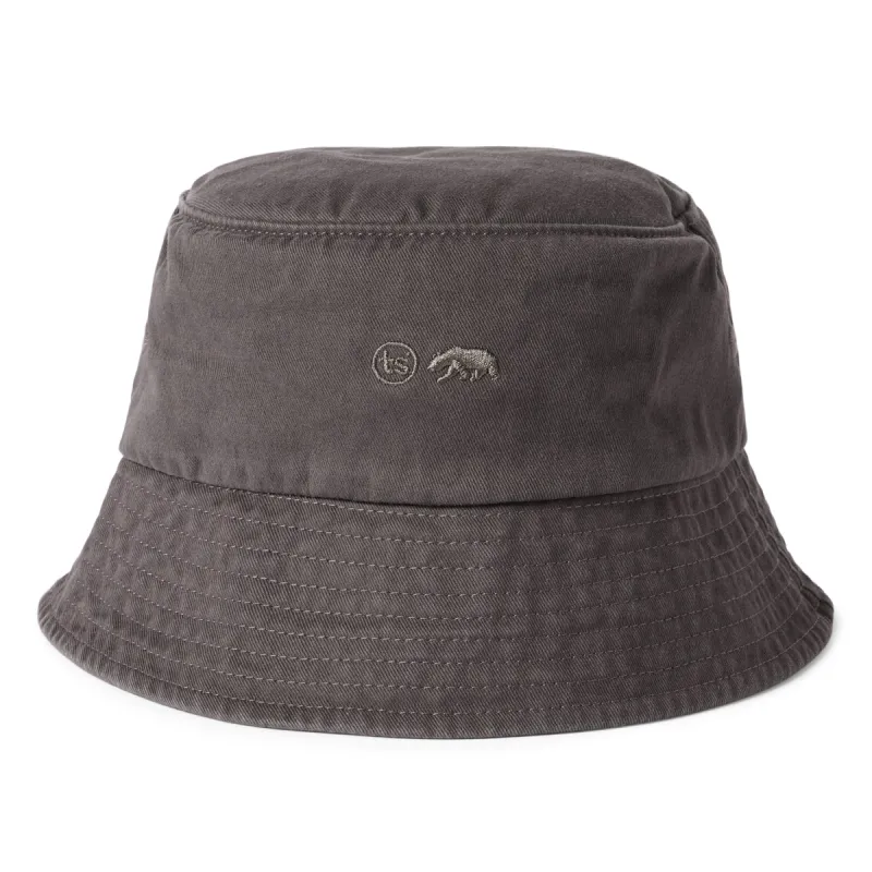 The Bucket Hat in Washed Taupe Twill sold by Taylor Stitch