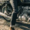 The Slim Jean in Black Over-dye Selvage sold by Taylor Stitch
