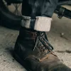 The Slim Jean in Black Over-dye Selvage sold by Taylor Stitch