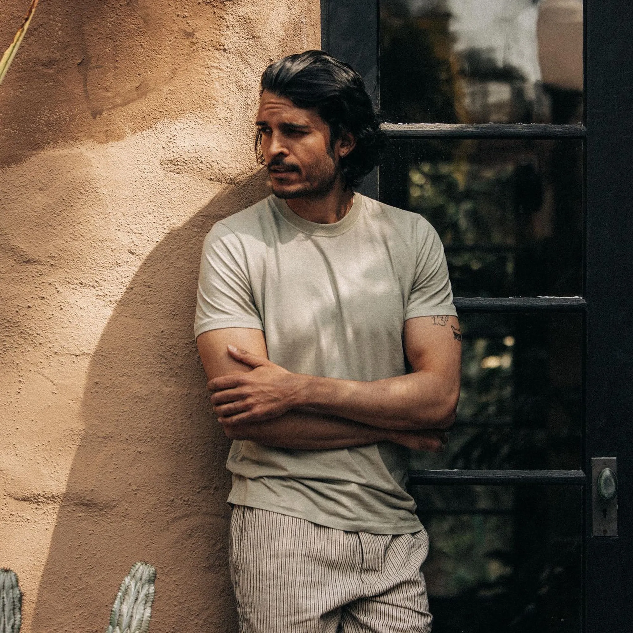 The Cotton Hemp Tee in Sage sold by Taylor Stitch product image thumbnail 3