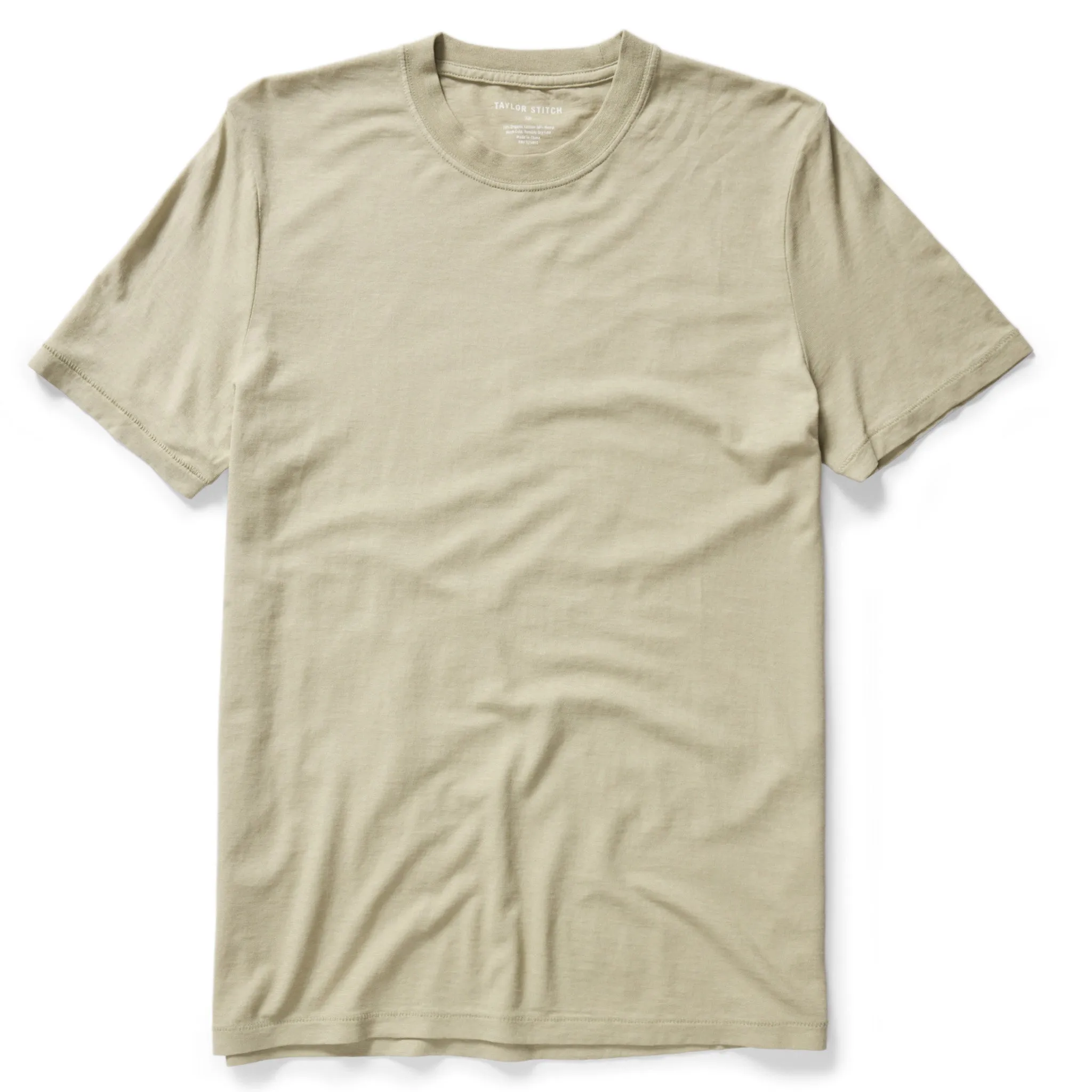 The Cotton Hemp Tee in Sage sold by Taylor Stitch
