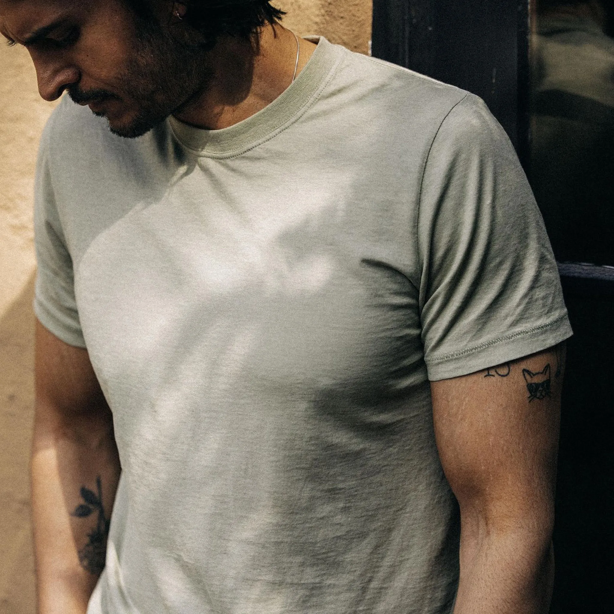 The Cotton Hemp Tee in Sage sold by Taylor Stitch product image thumbnail 2