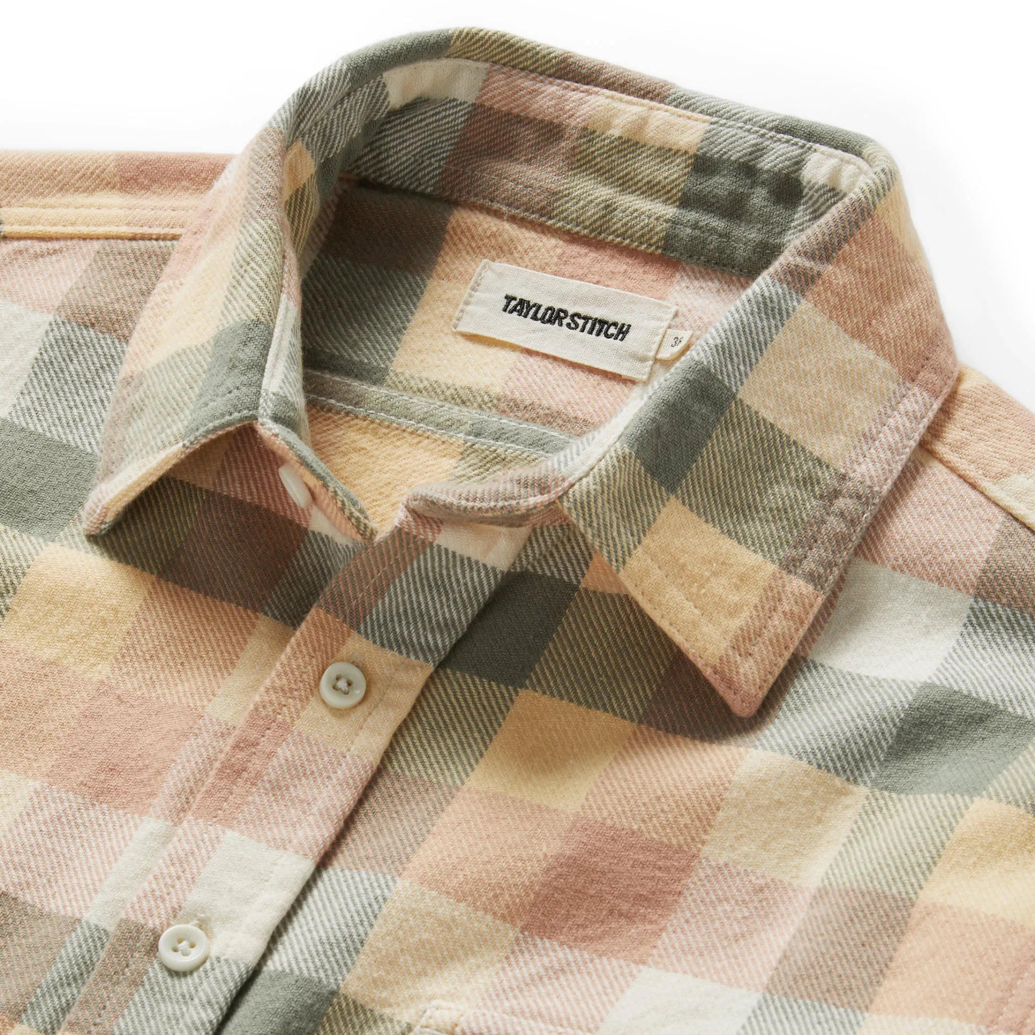 The Ledge Shirt in Dawn Check sold by Taylor Stitch product image thumbnail 5