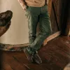 The Democratic Foundation Pant in Organic Olive sold by Taylor Stitch