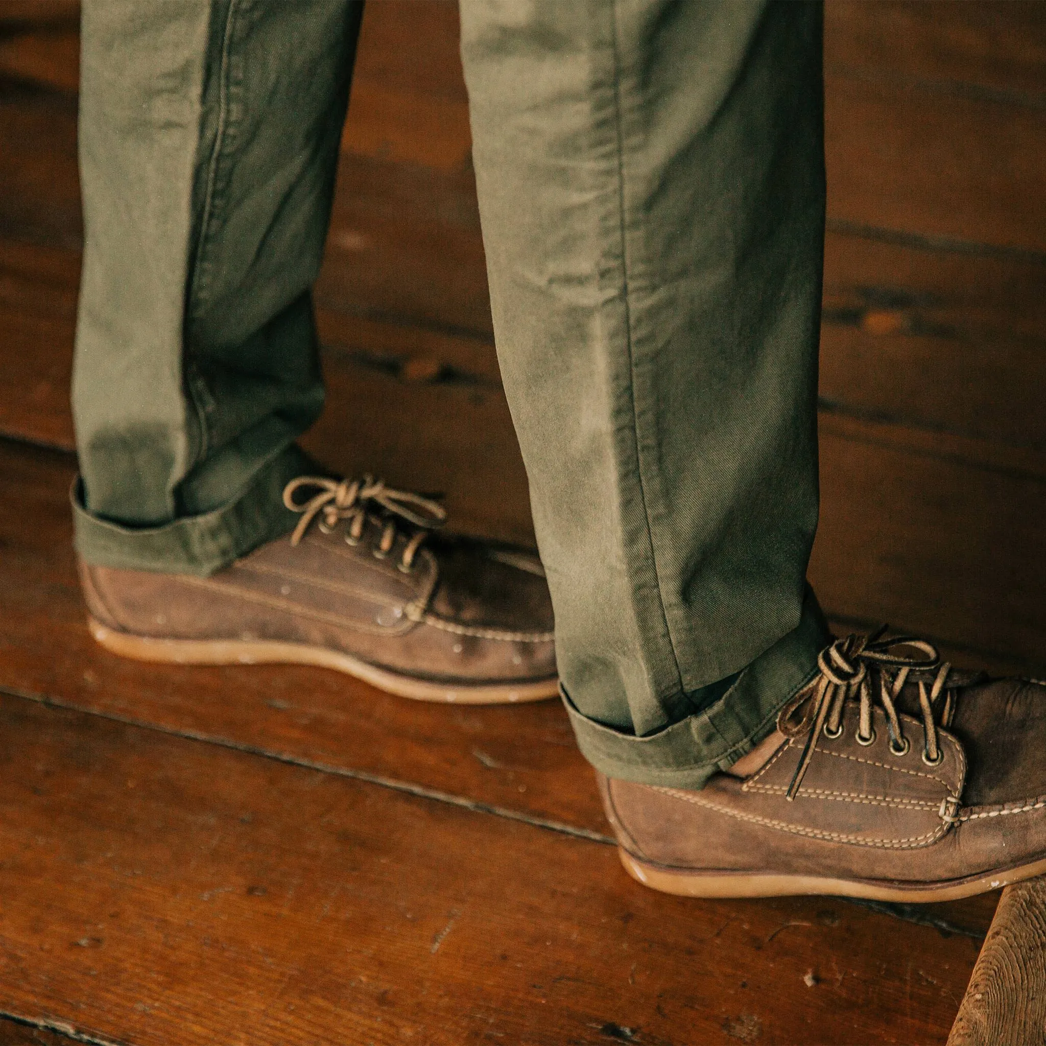 The Democratic Foundation Pant in Organic Olive sold by Taylor Stitch product image thumbnail 5