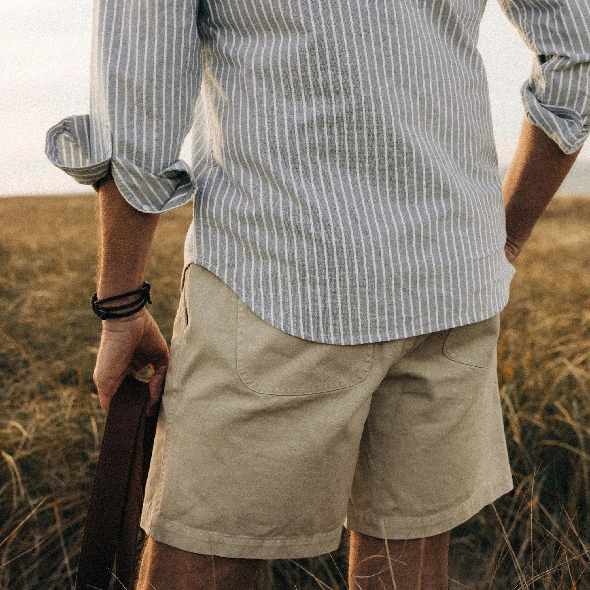 The Apres Short in Organic Aged Stone Foundation Twill sold by Taylor Stitch product image thumbnail 4