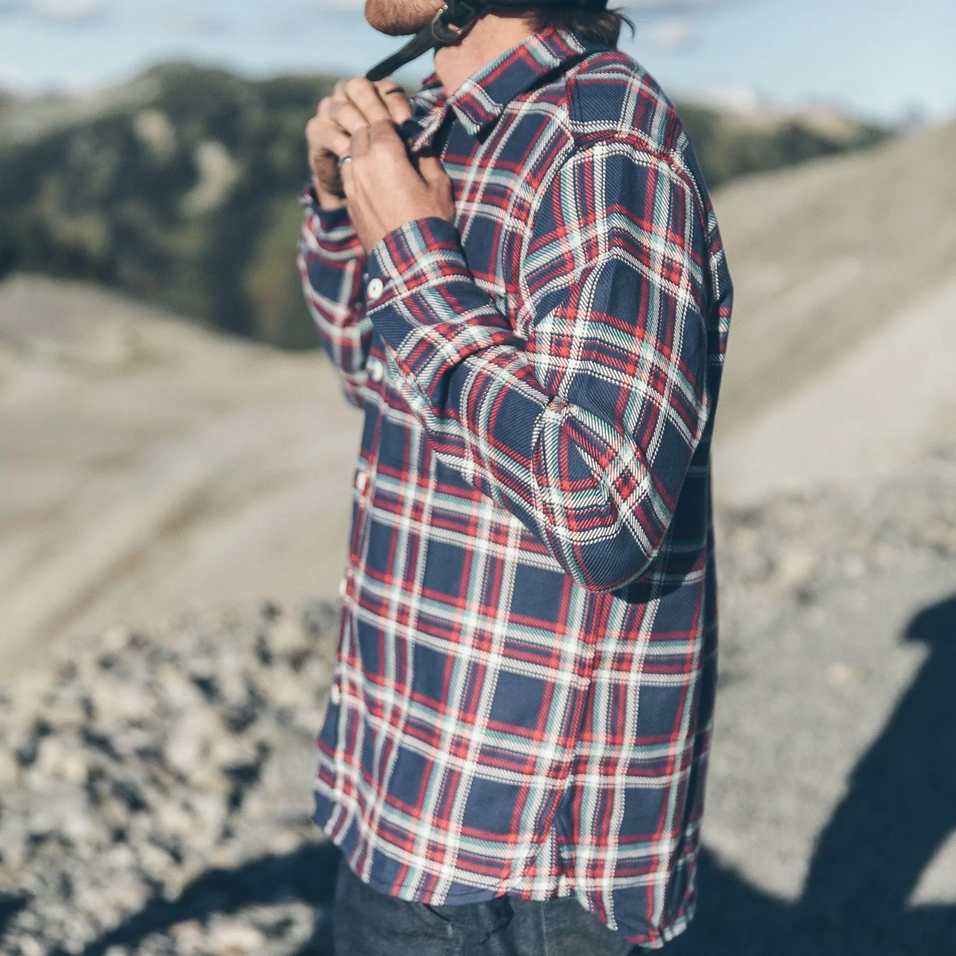 The Triple Needle Moto Utility Shirt in Navy sold by Taylor Stitch product image thumbnail 5