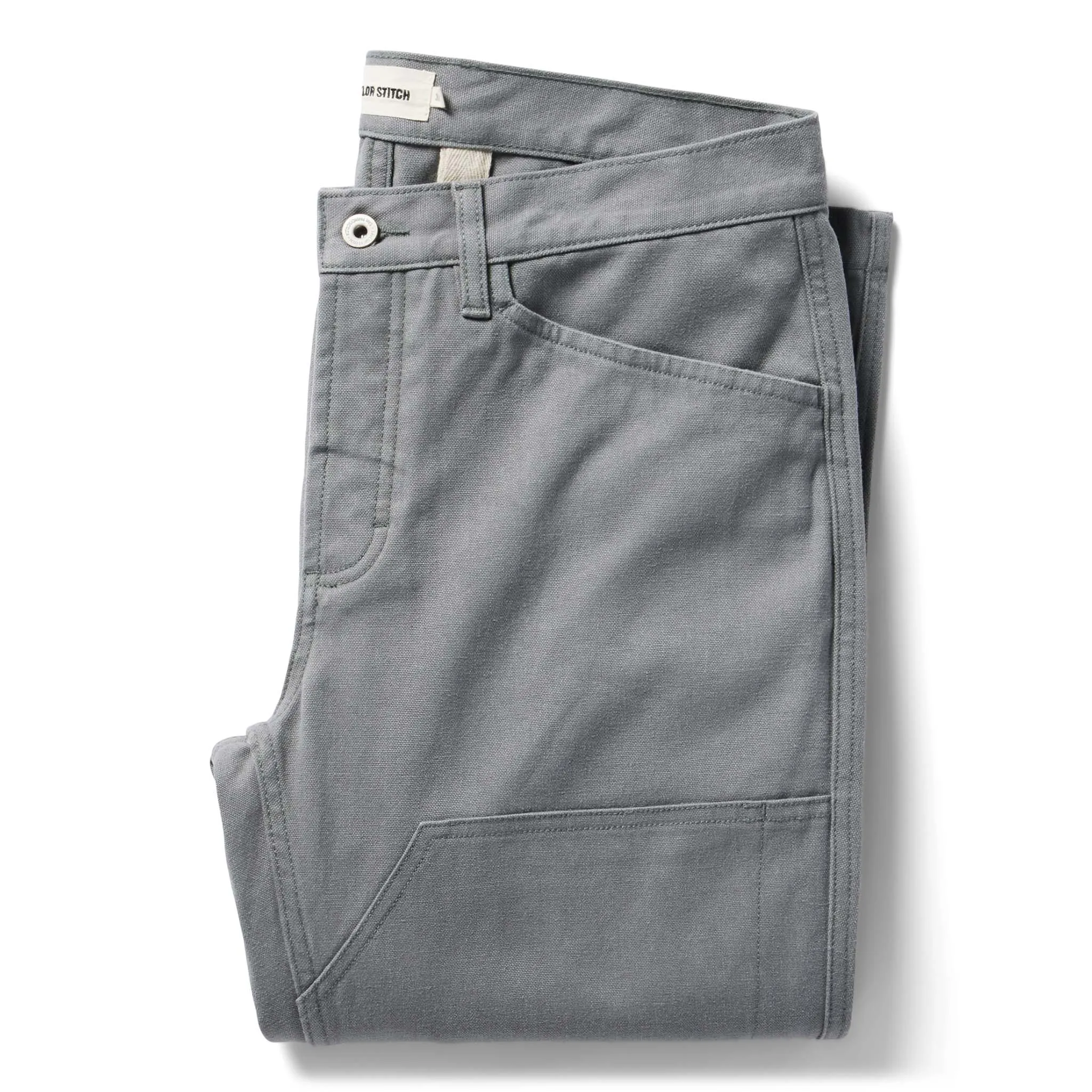 The Chore Pant in Gravel Boss Duck sold by Taylor Stitch