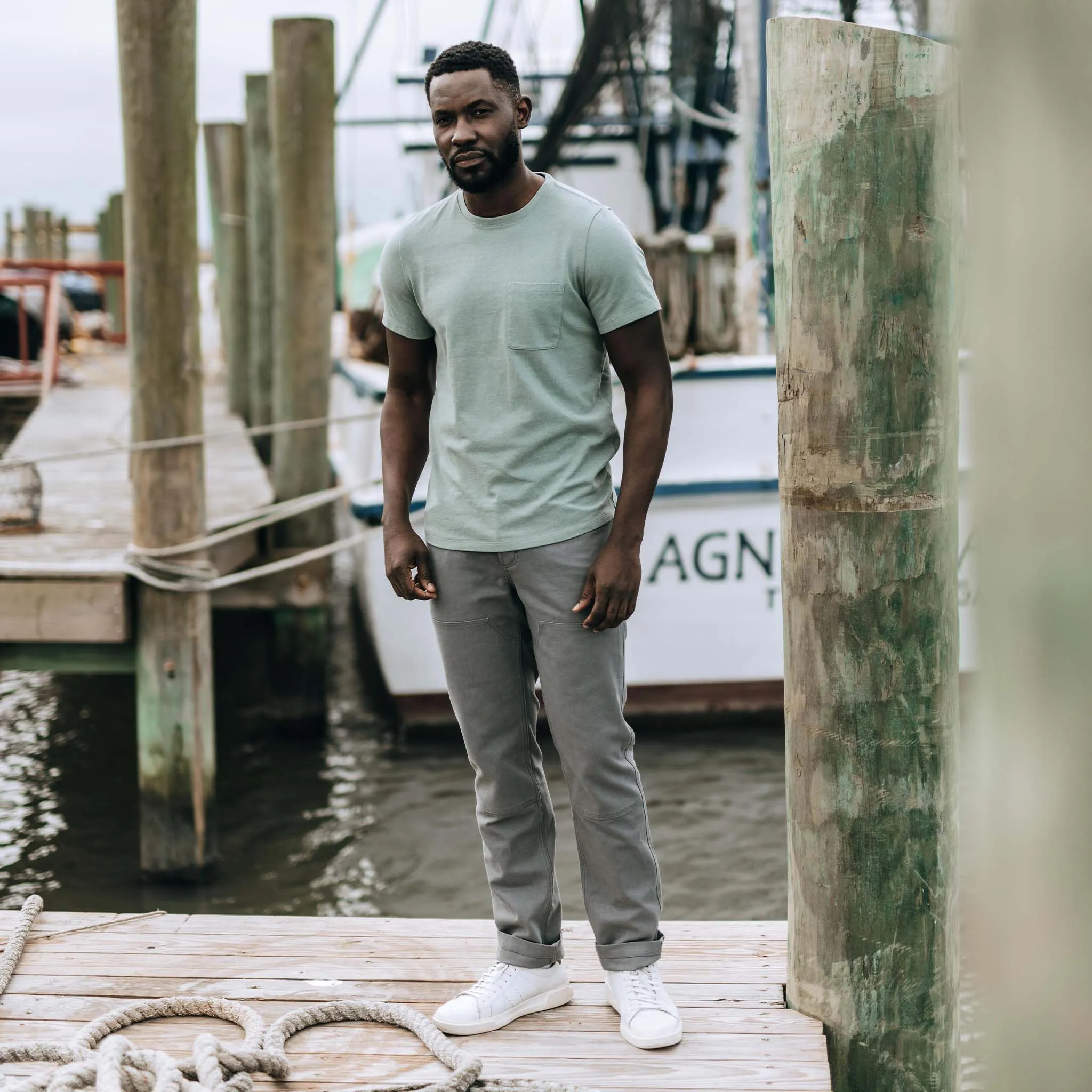 The Chore Pant in Gravel Boss Duck sold by Taylor Stitch product image thumbnail 4