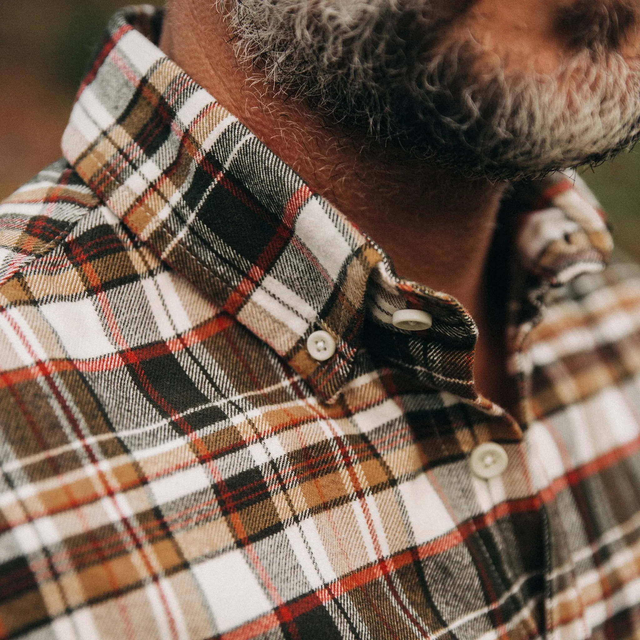 The Jack in Brushed Wheat Plaid sold by Taylor Stitch product image thumbnail 4