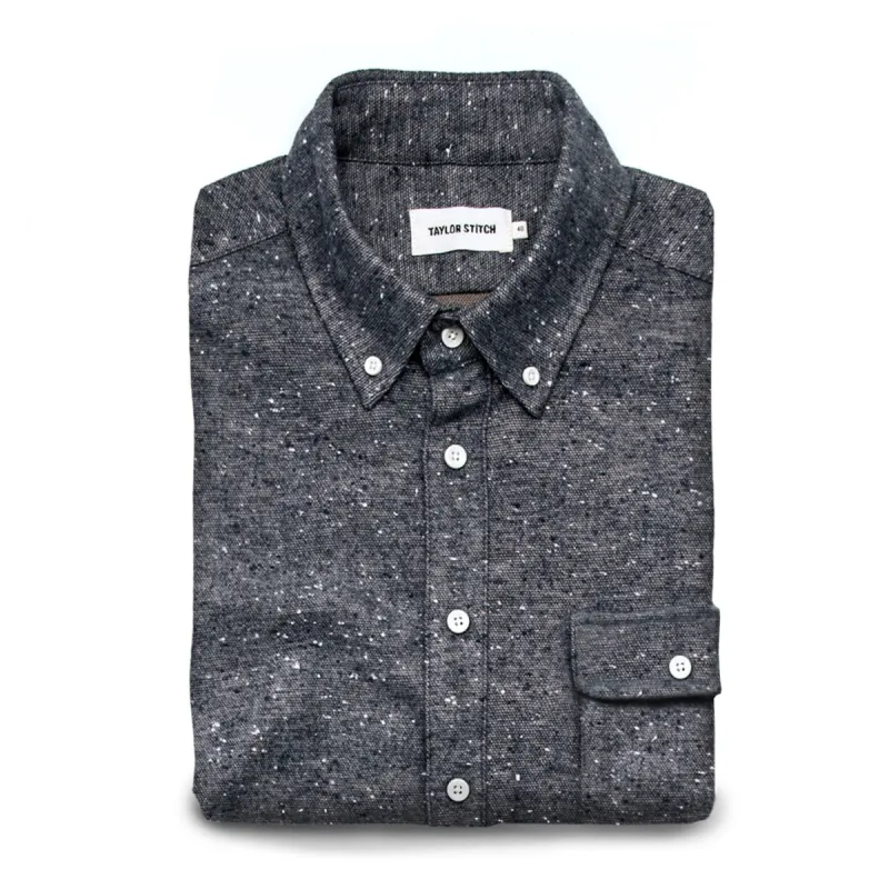 The Sundown in Heather Grey made by Taylor Stitch