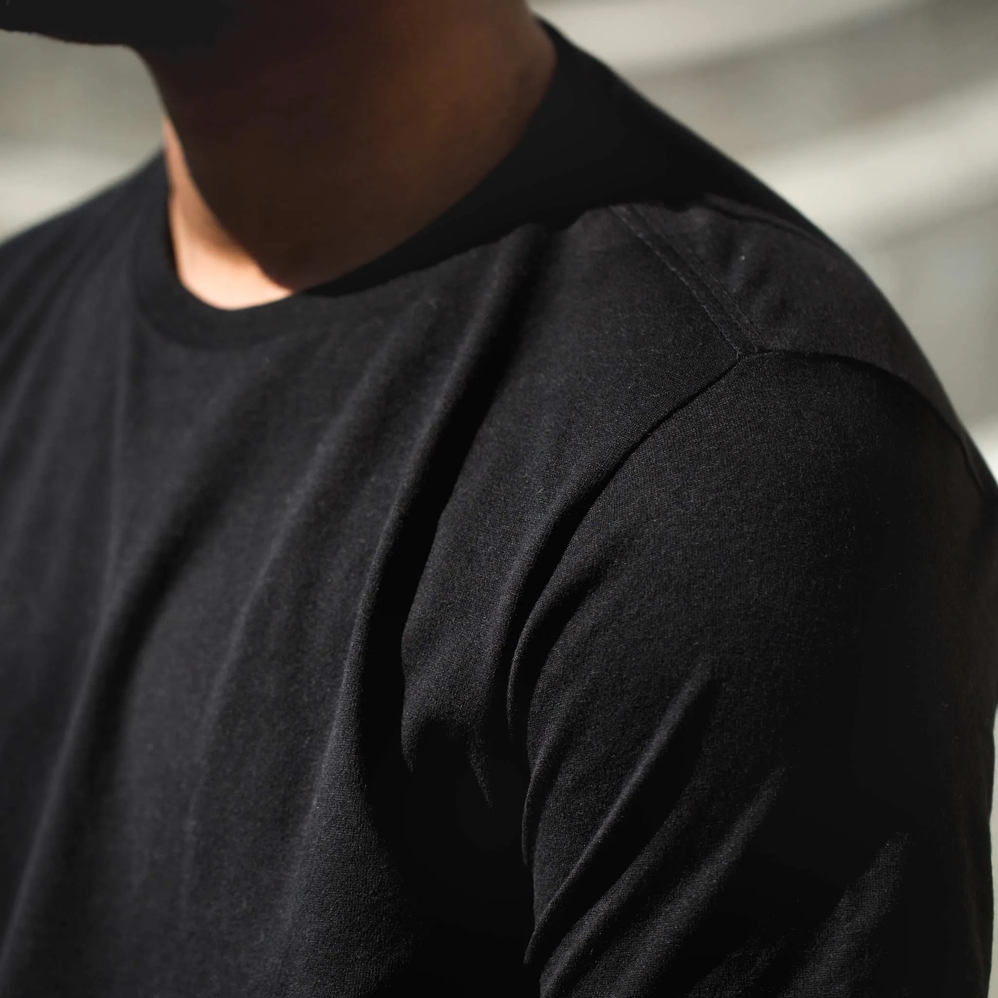 The Triblend Tee in Black sold by Taylor Stitch product image thumbnail 4