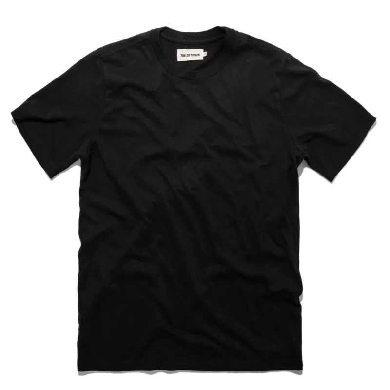 The Triblend Tee in Black sold by Taylor Stitch