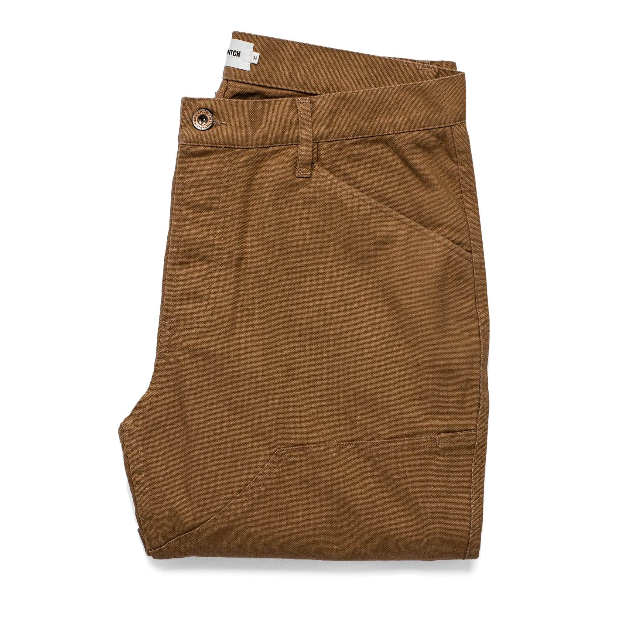 The Chore Pant in Washed Camel sold by Taylor Stitch
