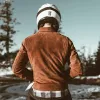 The Moto Jacket in Tobacco Suede sold by Taylor Stitch