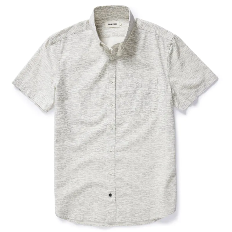 The Short Sleeve Jack in Gulf Stream sold by Taylor Stitch