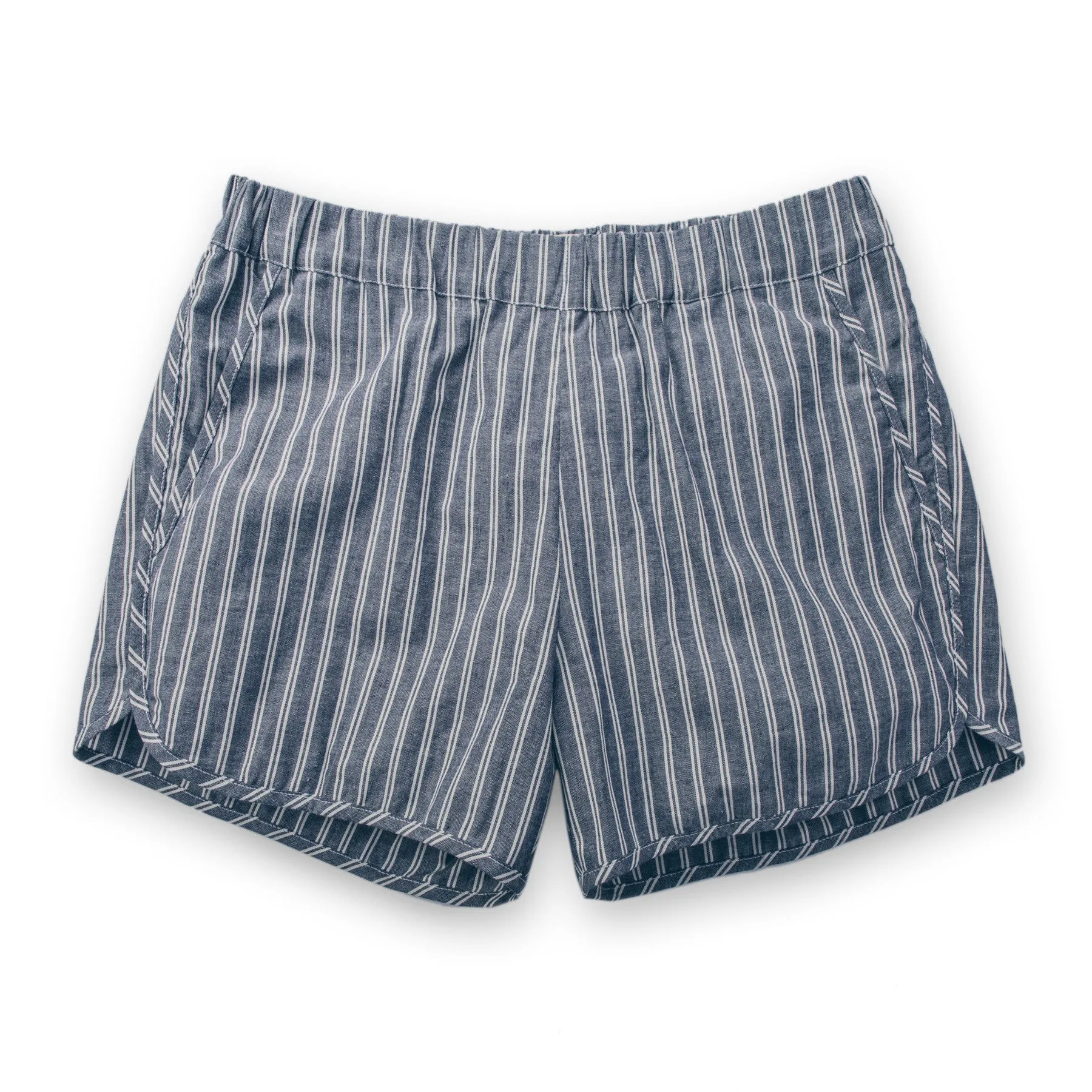 The Surf Short in Indigo sold by Taylor Stitch