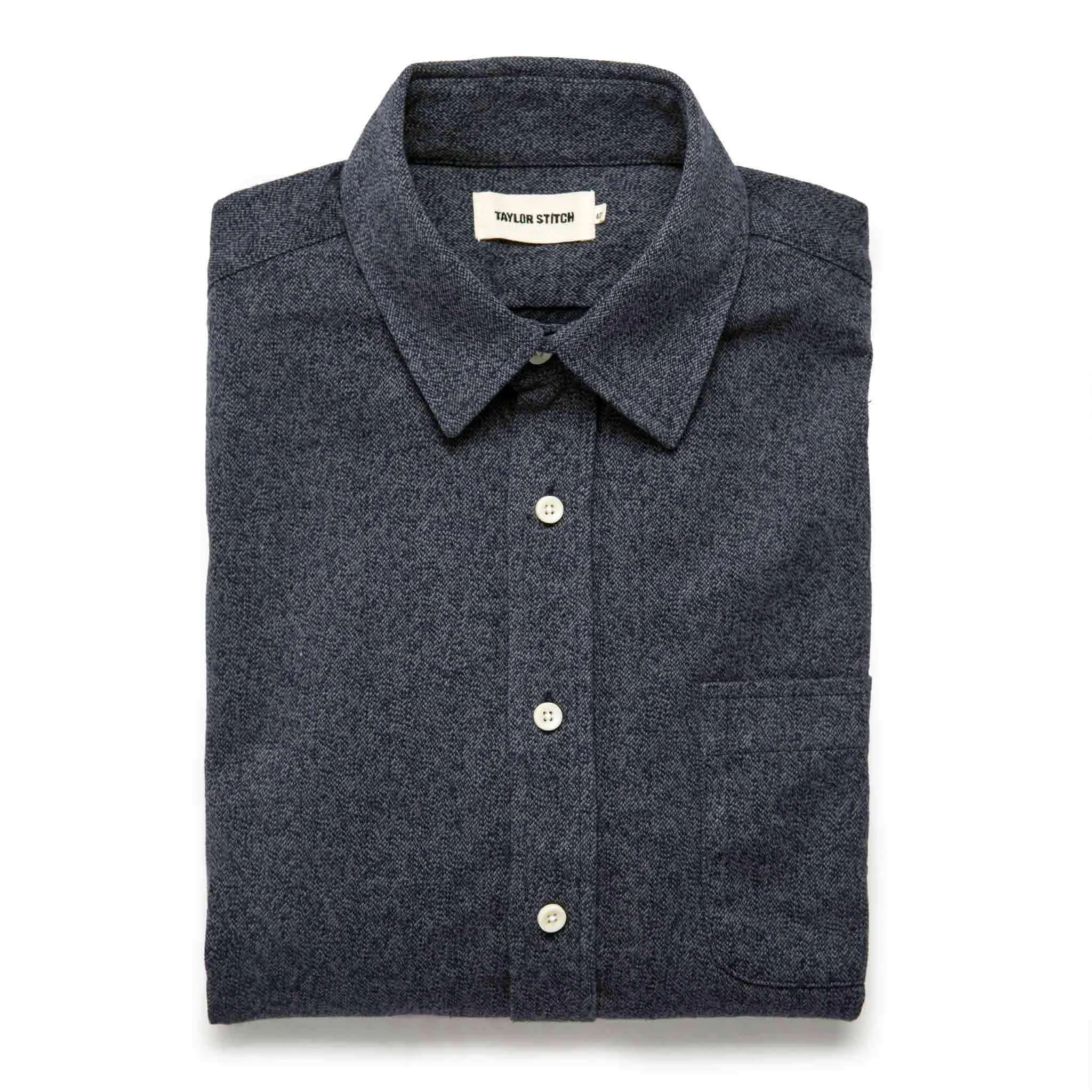 The California in Navy Salt and Pepper sold by Taylor Stitch