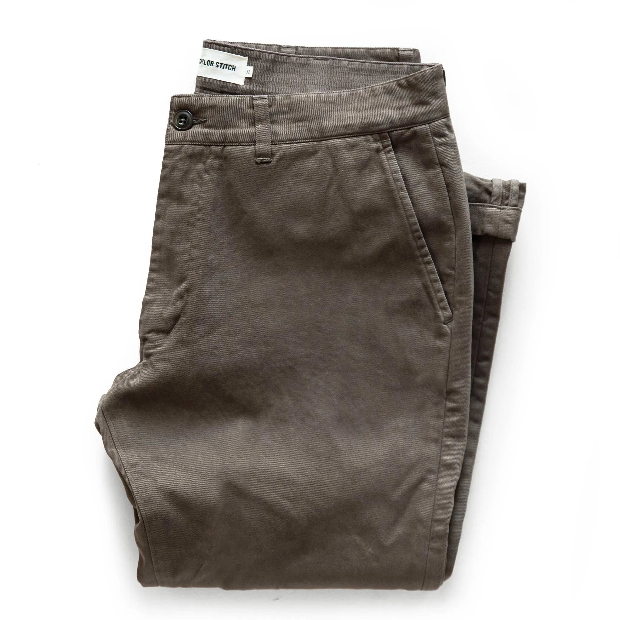 The Democratic Foundation Pant in Organic Espresso sold by Taylor Stitch