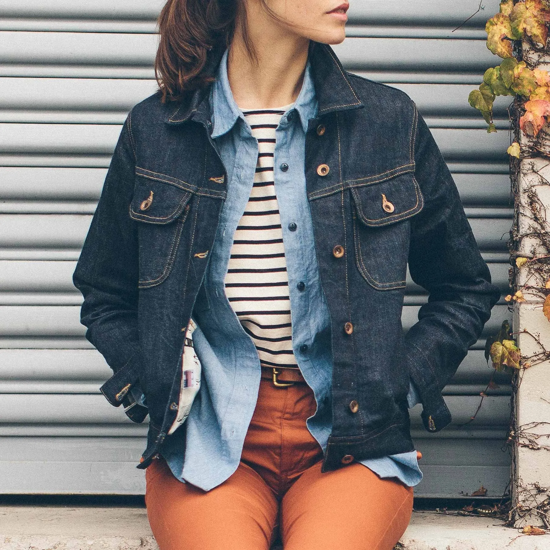 The Pacific Jacket in Cone Mills Stretch Selvage sold by Taylor Stitch product image thumbnail 3