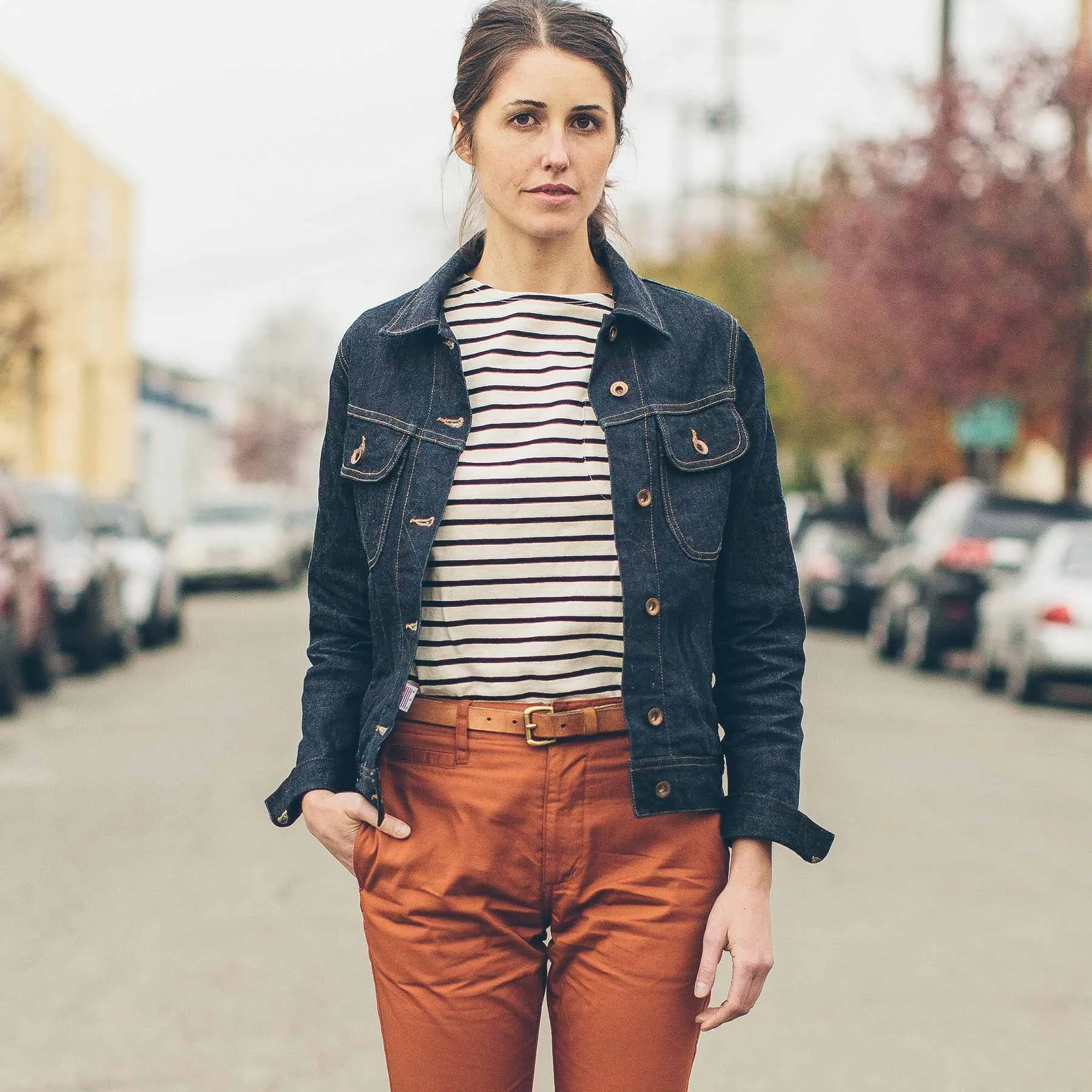 The Pacific Jacket in Cone Mills Stretch Selvage sold by Taylor Stitch product image thumbnail 2