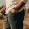The Camp Pant in Coal Chipped Canvas sold by Taylor Stitch