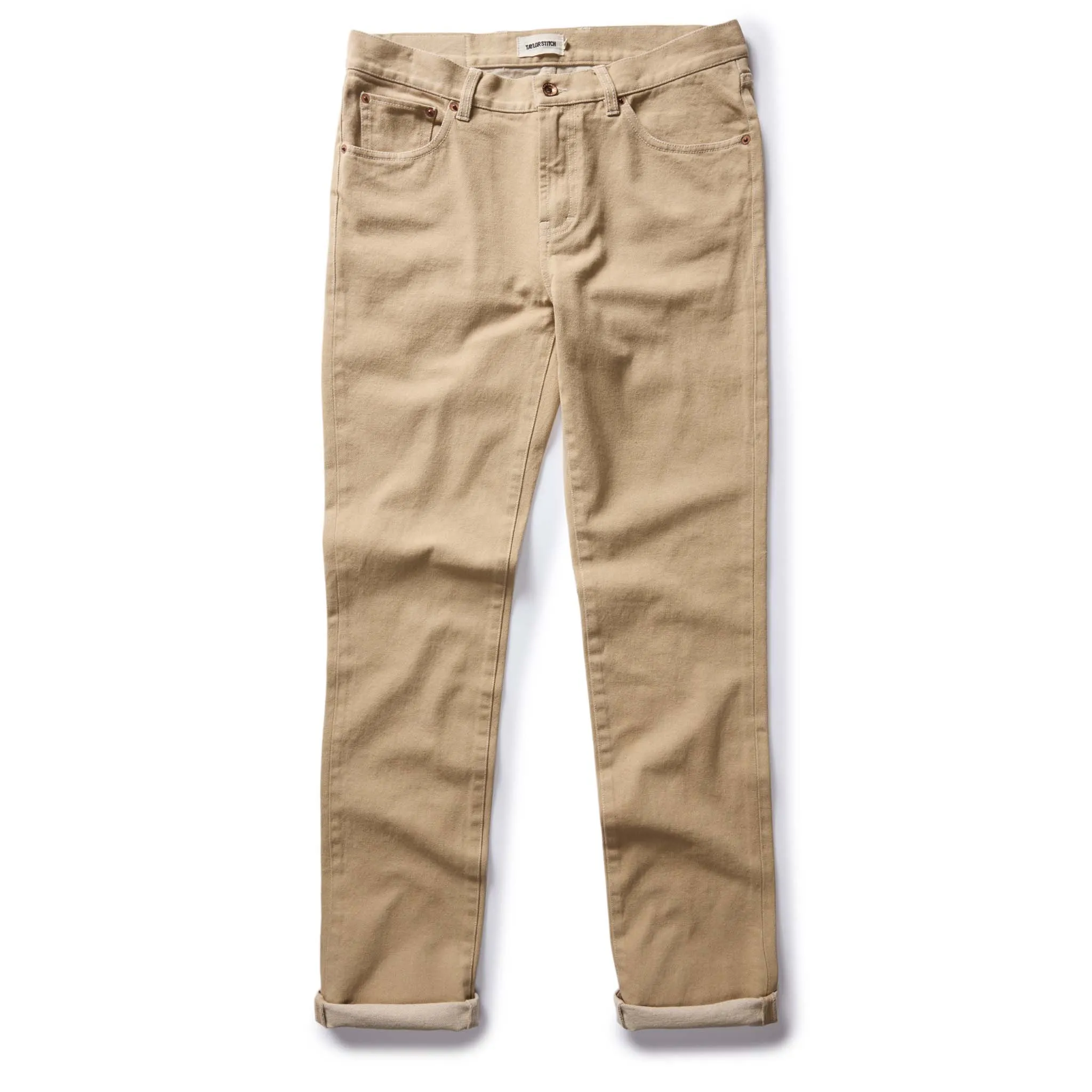 The Slim All Day Pant in Light Khaki Broken Twill sold by Taylor Stitch product image thumbnail 5