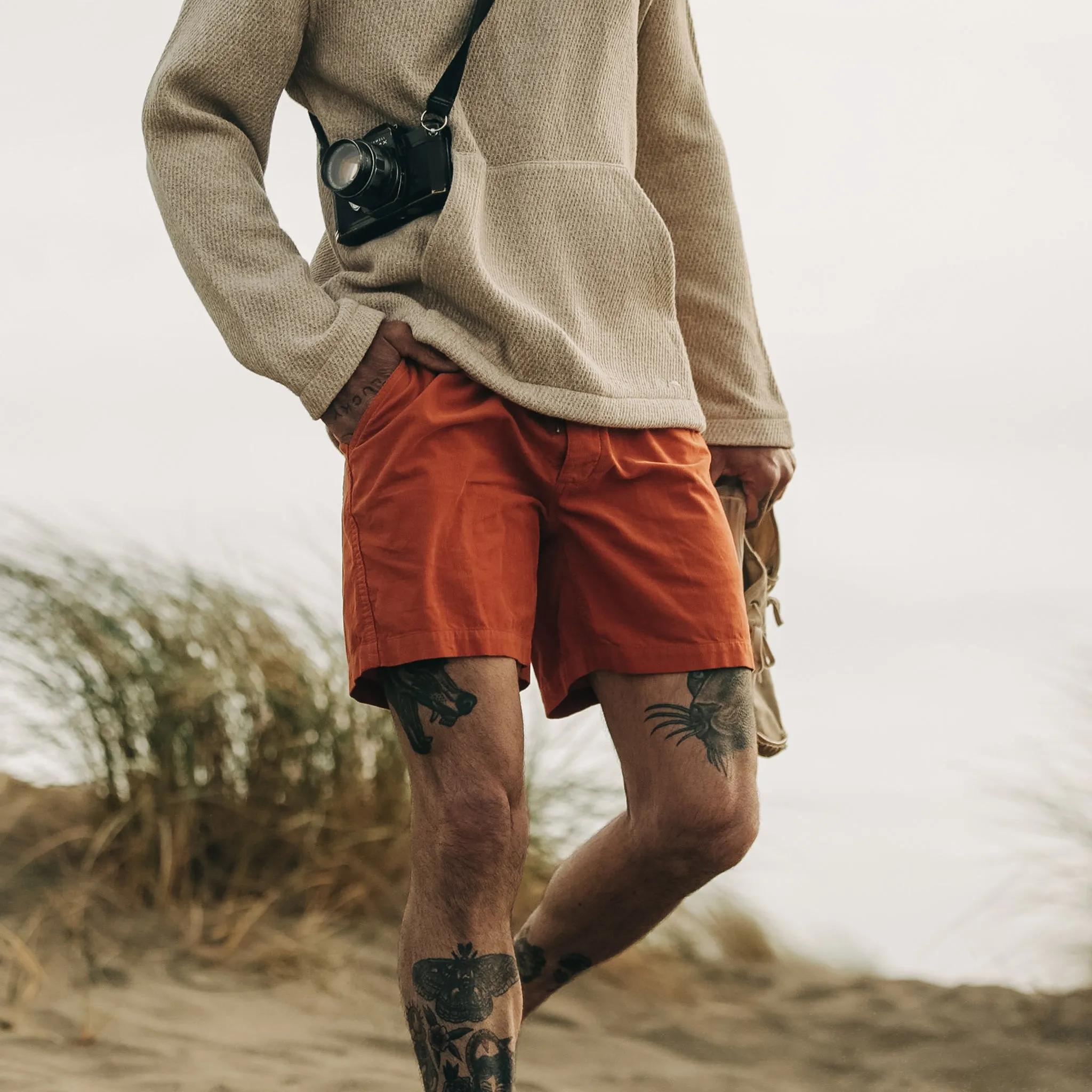 The Apres Short in Rust Pinwale sold by Taylor Stitch product image thumbnail 2