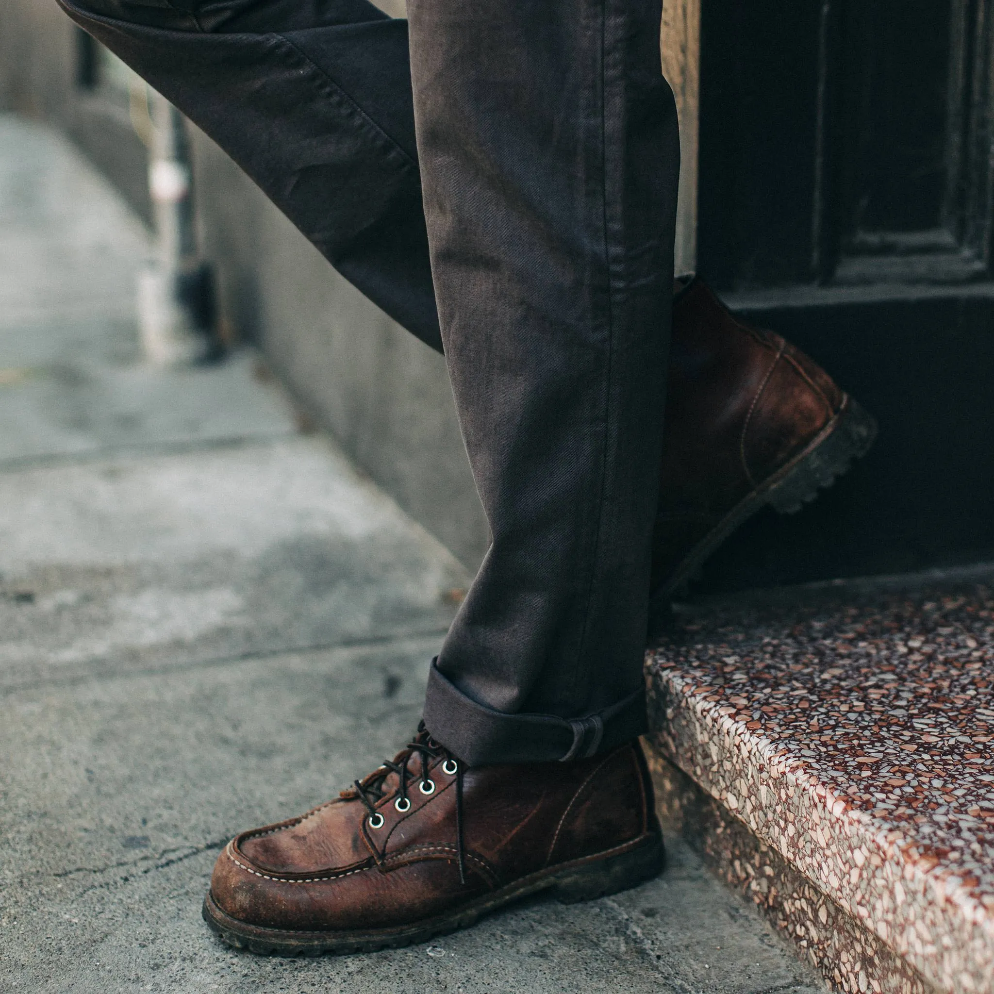 The Democratic Foundation Pant in Organic Coal sold by Taylor Stitch product image thumbnail 5