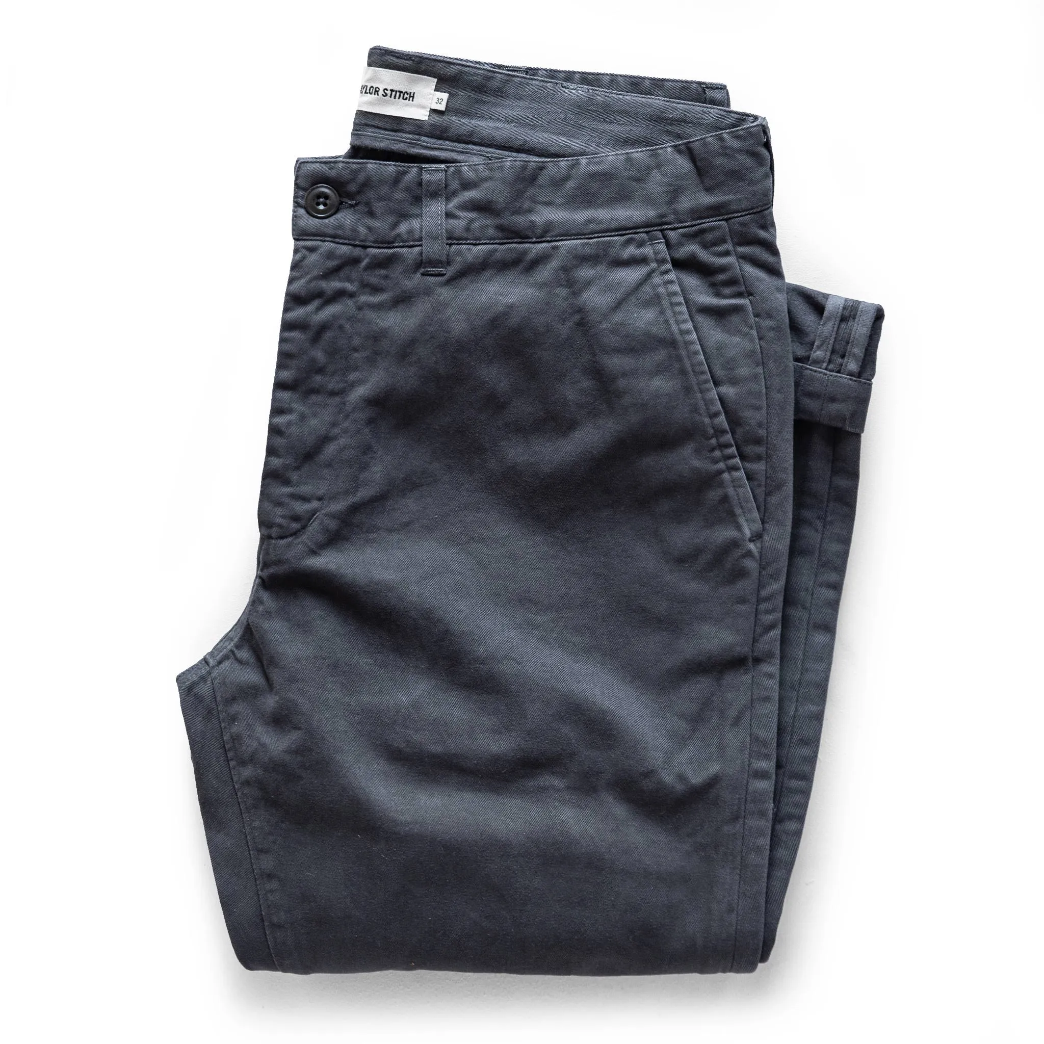 The Democratic Foundation Pant in Organic Coal sold by Taylor Stitch