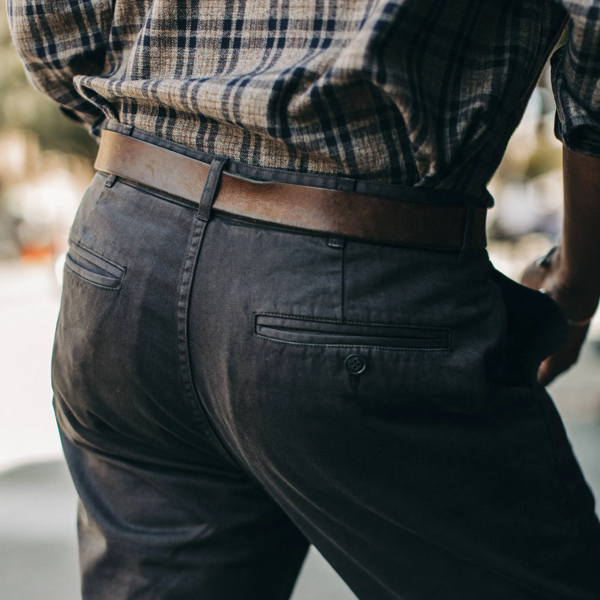 The Democratic Foundation Pant in Organic Coal sold by Taylor Stitch product image thumbnail 4