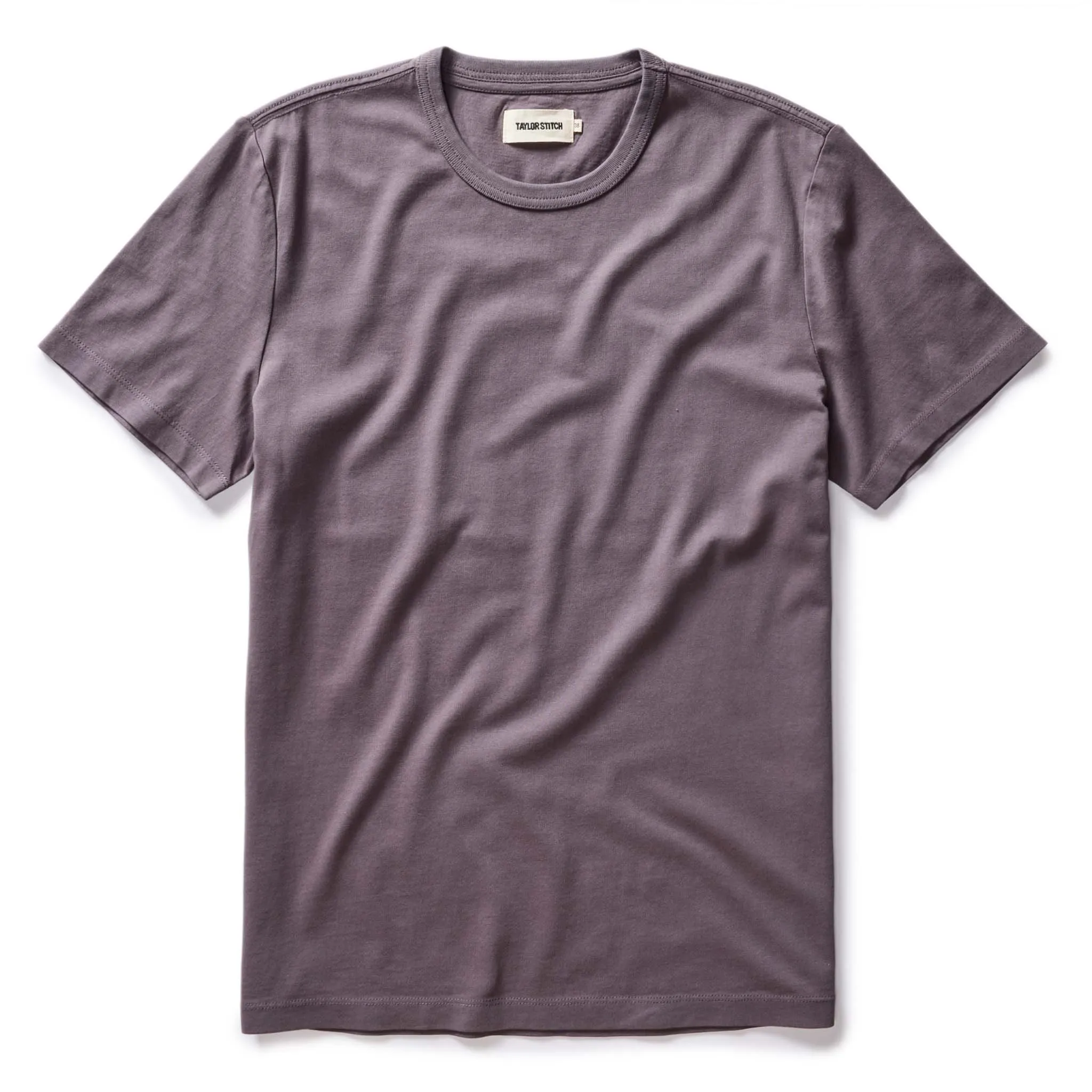 The Organic Cotton Tee in Dried Plum sold by Taylor Stitch