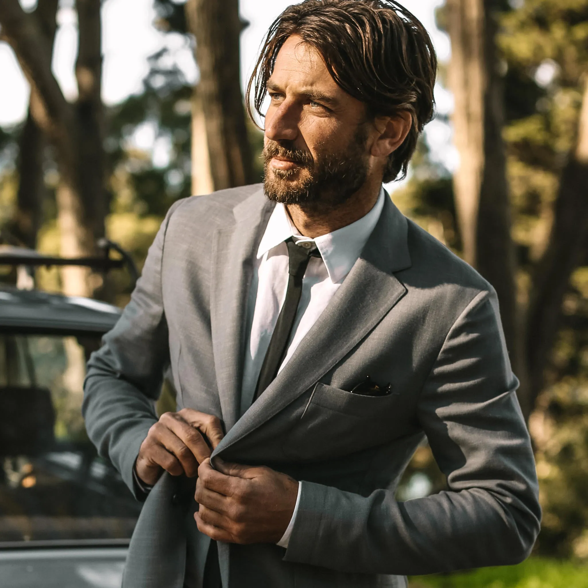 The Telegraph Jacket in Charcoal Slub sold by Taylor Stitch product image thumbnail 2