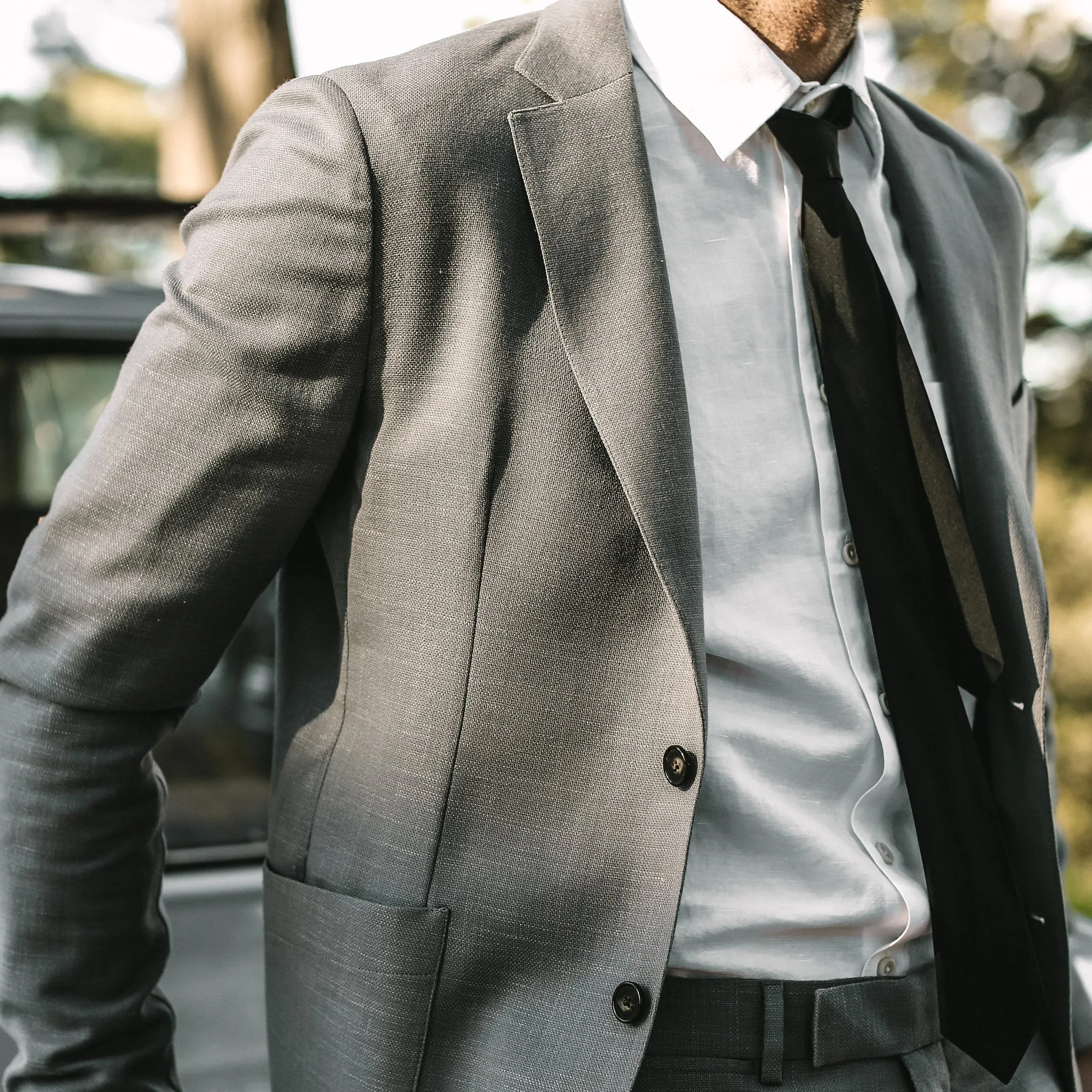 The Telegraph Jacket in Charcoal Slub sold by Taylor Stitch product image thumbnail 3