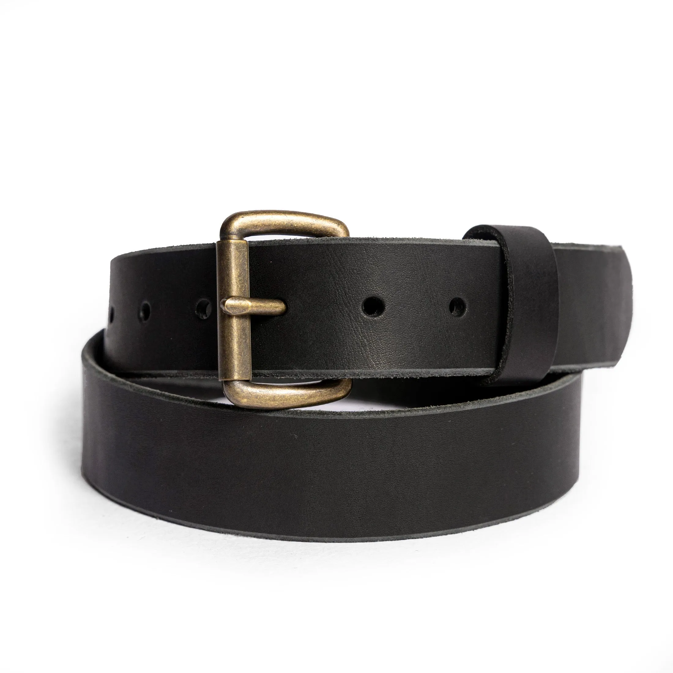 The Standard Belt in Black sold by Taylor Stitch