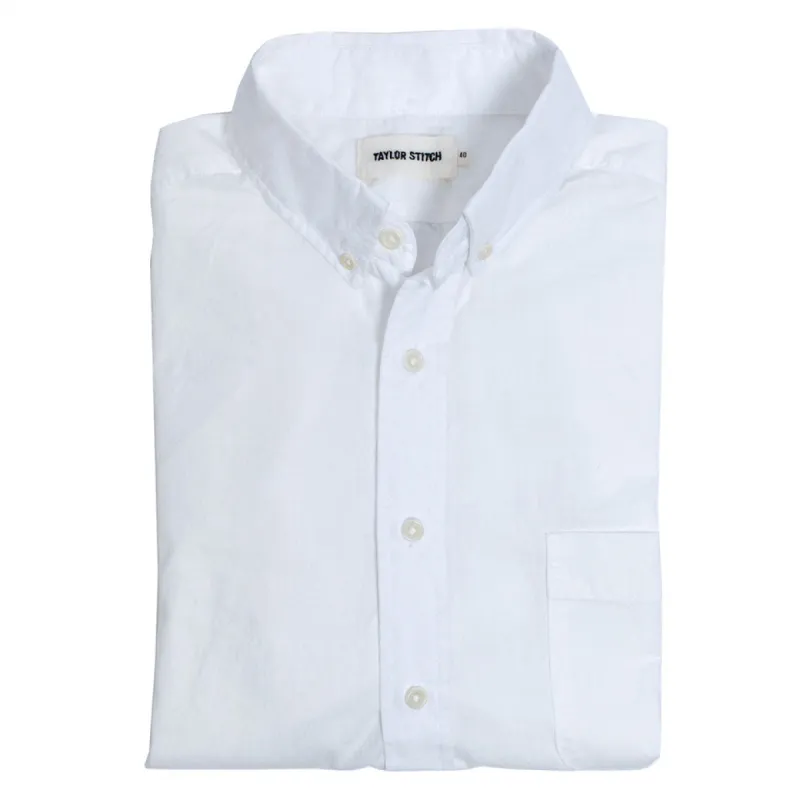 The Short Sleeve Jack in White sold by Taylor Stitch