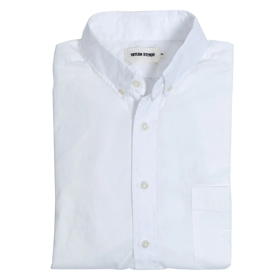 The Short Sleeve Jack in White sold by Taylor Stitch