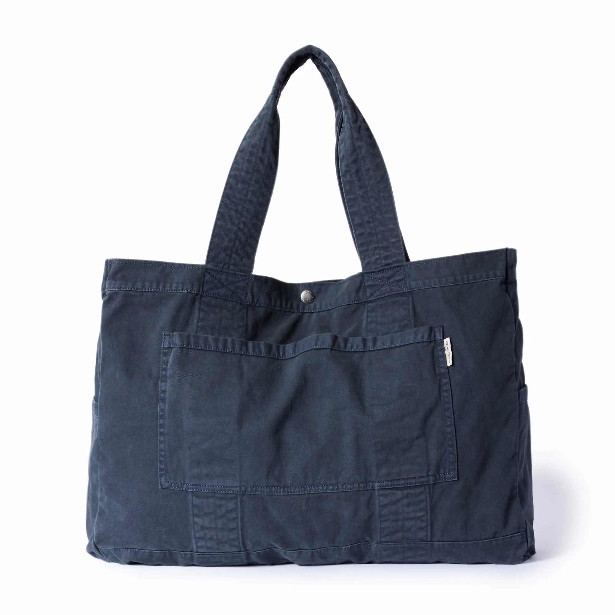 The Foundation Tote in Organic Navy sold by Taylor Stitch