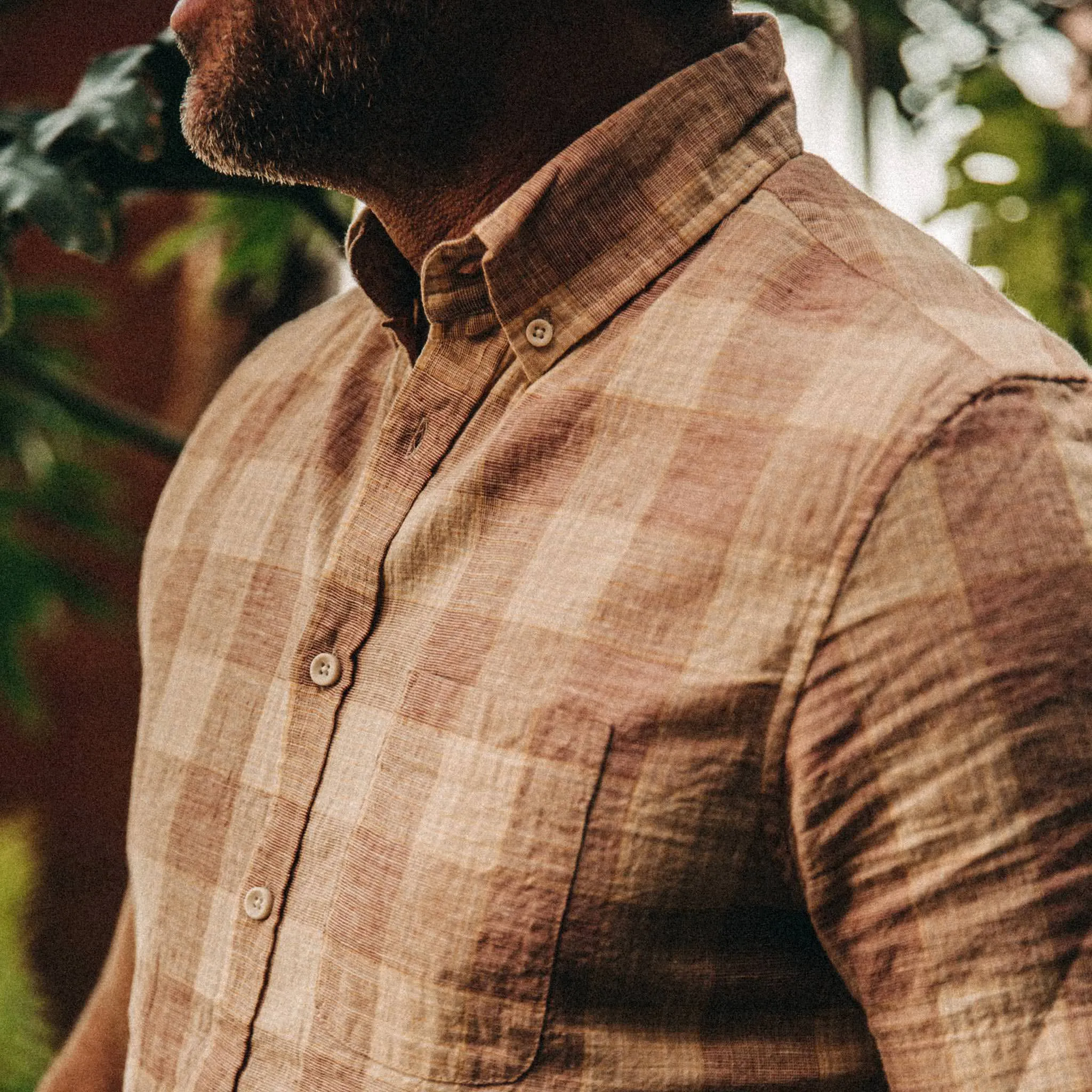 The Short Sleeve Jack in Red Madras sold by Taylor Stitch product image thumbnail 3