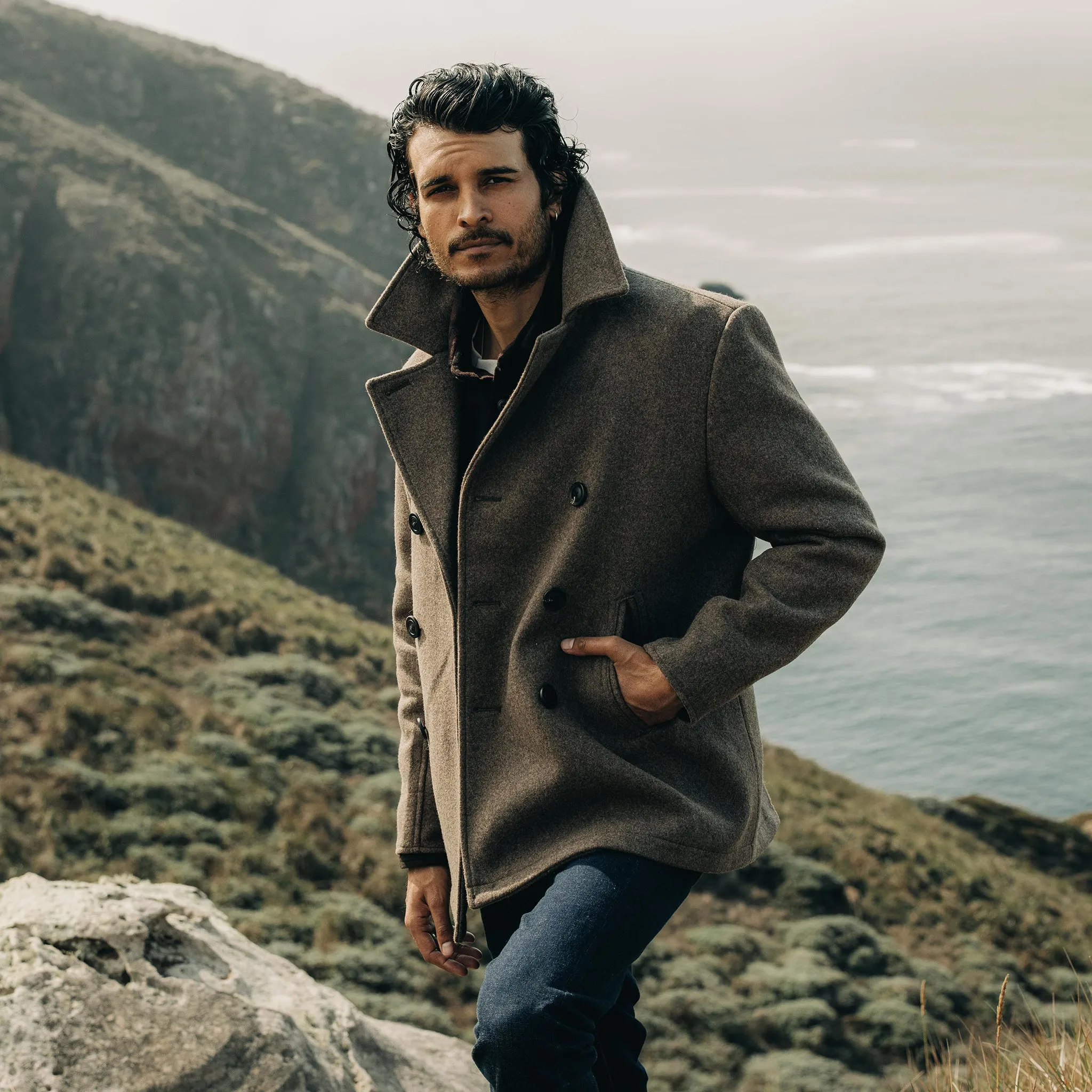 The Mariner Coat in Sable Melton Wool sold by Taylor Stitch product image thumbnail 2