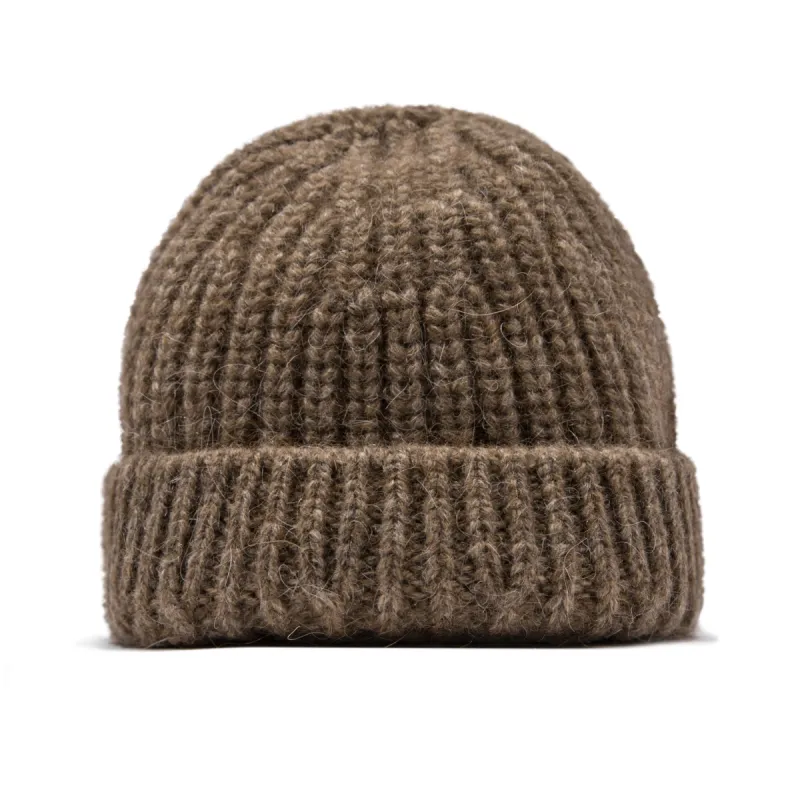 The Beanie in Oatmeal Alpaca sold by Taylor Stitch