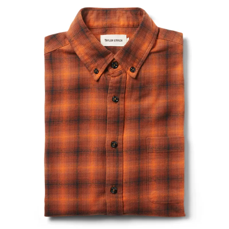 The Jack in Rust Plaid sold by Taylor Stitch