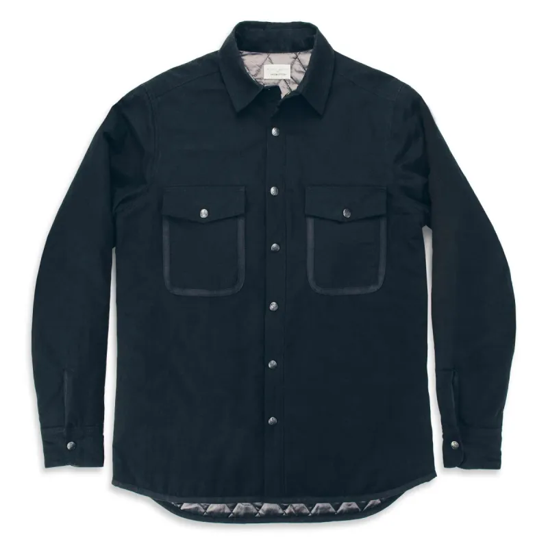 The Chore Jacket in Black Ripstop Canvas sold by Taylor Stitch