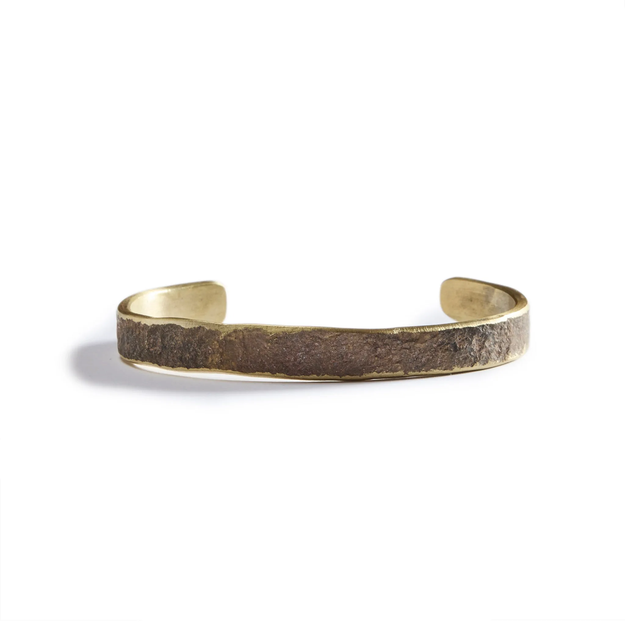 The Hammered Cuff in Brass | Parallel