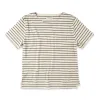 The Sausalito Tee in Forest Stripe Mercerized Merino sold by Taylor Stitch