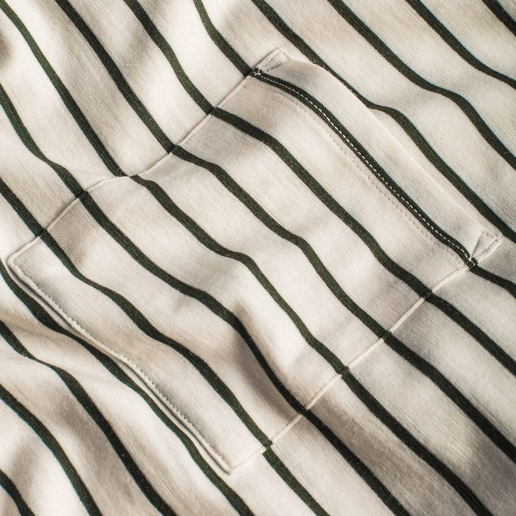The Sausalito Tee in Forest Stripe Mercerized Merino sold by Taylor Stitch product image thumbnail 3
